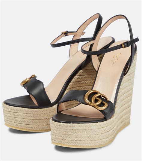 sandales compensées gucci|gucci sandals female.